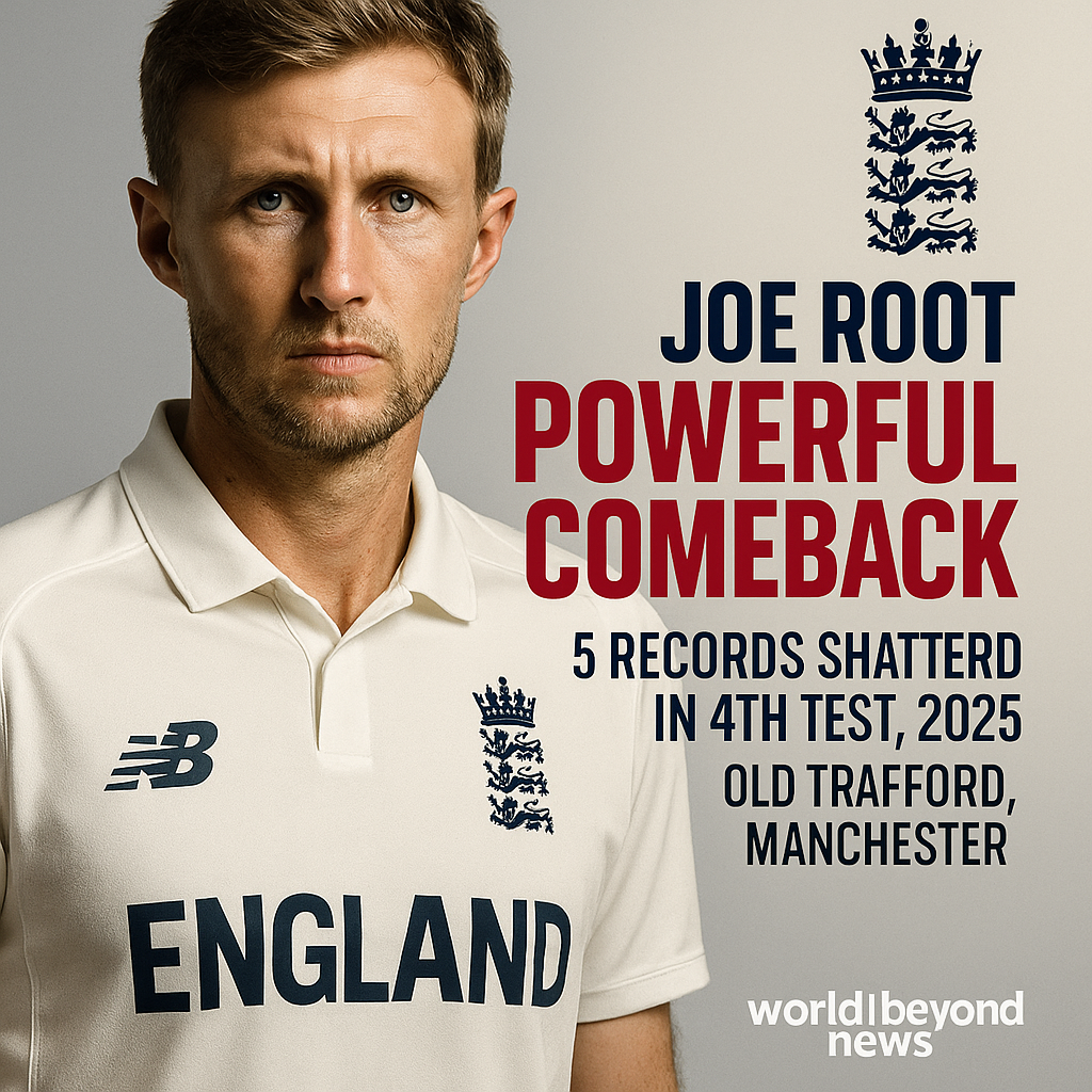Joe Root Powerful Comeback during 4th Test at Old Trafford vs India 2025